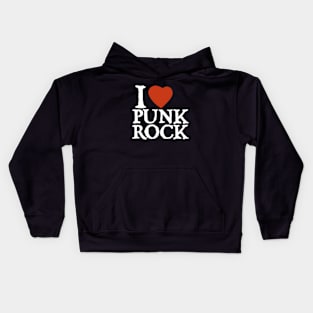 I Love Punk Rock Kids Hoodie